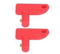2Pcs Battery Isolator Key Plastic Battery Disconnect Switch Key Mini Kill Switch Spare Key For Auto Truck Clever