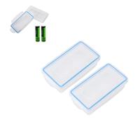 2PCS Battery Storage Box Case Holder Waterproof Batteries Protector Cover Wear Resistant Hard Plastic Waterproof Battery Storage Boxes Portable Battery Container Protector