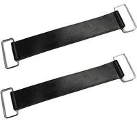 2Pcs Battery Straps Rubber Band Stretchable Black For Motorcycle Car Practical design