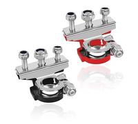 2PCS Battery Terminal Connectors,Quick Release Battery Clamps 12V 3-Way Battery Terminals,Leisure Battery Terminals for Car,Van,Caravan,Motorhome Battery Terminal Pair