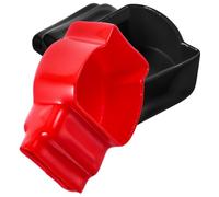 2pcs Battery Terminal Protector Cover PVC Insulated Cap for Boat Cable | Flexible Flame-retardant, Pressure-resistant Design, Chic Look, for Electronics Use, Short Circuit Prevention