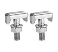 2pcs Battery Terminal T-Bolts,Battery Cable Bolt and Car Battery Terminals Replacement,Silvery Car Battery T Bolt with Washer for Car, Boat