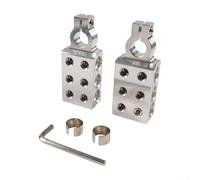 2pcs Battery Terminals Connectors, Positive and negative battery cable terminal accessories, for various wire gauges from 8AWG to 1/0 AWG for motorcycles
