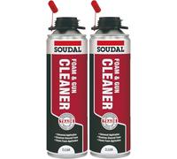 2PCS Bazaarist Soudal Foam & Gun Cleaner 500ml - Solvent-Based Aerosol Cleaner for PU Foam Guns - Fast-Acting & Easy to Use
