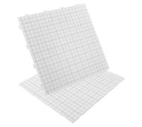 2pcs Bead Fusion Boards Plastic Square Pegboard Base with 104 Pegs