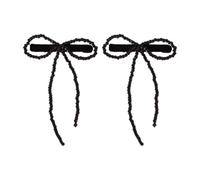 2PCS Beads Butterfly Bowknot Hair Clip French Hairpin Girl Barrettes Braid Clip Female Hair Shaping Decors Side Hair Bows