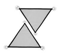 2Pcs Bearded Dragon Hammock, Black Breathable Mesh Reptile Hammock for Lizards, Geckos, Lguanas, Axolotls, Anoles, Snakes, Chameleon