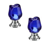 2Pcs Beautiful Crystal Toilet Button Pusher Delicate Flusher Top Push Button Elegant Toilet Lid Lifter Helper for Home Bathroom Decor