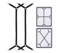 2PCS Bed Sheet Clips, Adjustable Bed Sheet Holder Straps, Fitted Bed Sheet Grippers to Keep Your Sheets in Place, Elastic Bands Bedsheet Suspenders Clips for Bedding