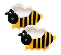 2Pcs Bee Hair Clips With Rhinestones, Claw Clips for Thick Hair