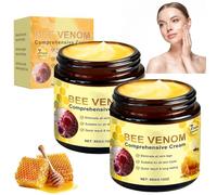 2Pcs Bee Venom Comprehensive Cream, Bee Venom Skin Treatment Cream(For Sagging Skin) Natural Moisturising Cream For Dee Wrikle Reductio, Firmig Face Hydratio, Ati Agig Face For All Skin Types