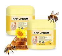 2PCS Bee Venom Cream, Advanced Joint and Bone Cream, Bee Venom P-ain Relief Creams For Muscle, Massage Gel For Joint Relief on Hands, Neck,Waist,Back And Leg (30g*2)