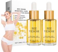 2pcs Bee Venom Drops, Bee Venom Intestinal Detox Belly Button Drops, Bee Venom Belly Button Drops, Bee Venom Oil, Bee Venom Lymphatic Drainage Drops