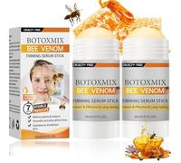 2PCS Bee Venom Firming Serum Stick - Bee Venom Wrinkle Removal Cream, Skin Tightening Face & Body Stick, Hydrating Lifting Serum with Niacinamide & Hyaluronic Acid, Sensitive Skin Safe