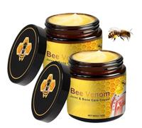 2PCS Bee Venom Jo-int and Bone Pain Relief Cream-Bee Venom Skin Treatment Cream-Non-Greasy Fast Absorbing Pain Relief Gel For Foot, Knee,Heel,Shoulder& Joint Pain-Deep Heat Muscle Relaxant With Mint
