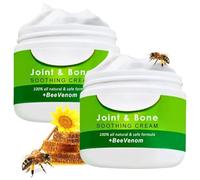 2PCS Bee Venom Joint & Bone Pa-in Relief Cream, Bee Venom Massage Cream, Natural FormulaMassage Gel on Back, Neck, Hands, Feet Pa-in and Bone Healing, Instantly Soothe and Replenish