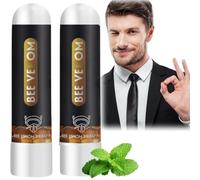 2pcs Bee Venom Nasal Inhaler Stick,Blocked Nose Relief,Nose Wax Sticks,Pr-Ostate Enhance Inhaler,for Restores Energy and Vitality,Relief Discomfort,Instant Action,Male Daily Use