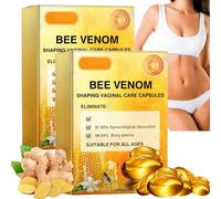 2pcs Bee Venom Repair Vag/inal Capsules,Bee Venom Ginger Oil Capsules,Bee Venom Tighten Capsules,Bee Venom Natural Repair Capsules,Strength Vag/inal Moisturizer with Bee Venom,Firming and Care Vag/ina
