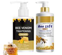 2PCS Bee Venom Tightening Cream - Bee Venom Wrinkles Removal Cream For Face & Body - Anti-Aging Firming Cream - Firming Body Lotion For Loose & Crepey Skin, Moisturising Restore Skin Elasticity