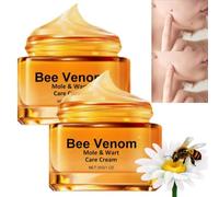 2pcs Bee Venom Treatment Cream,Wart & Moles Removal Cream Skin Moisturiser,Bee Venom Wart & Mole Removal Cream,Bee Venom Repair Cream,Bee Venom Wart and Tag Remover,Face Moisturizers and Repair Skin