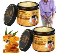2PCS Bee Venom Turmeric Cream,Bee Venom Turmeric Joint and Bone Pain Relief Cream,B-ee Ven-om Turm-eric Pain Relief Crea-m,Gentle Muscle and Joint Relief Cre-am,Soothing Cr-eam for Pa-in Relief
