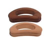 2pcs Beech Wood Gua Sha Massage Tool with Deep Groove and Handle | Solid Wood Build, Smooth Polished Finish, Portable Size for Calves, Muscles, Self Care Routine and Travel
