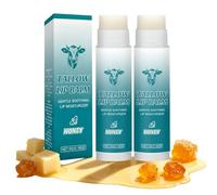 2PCS Beef Tallow Lip Balm with Beeswax&Honey,Natural Hydrating Lip Balm for Dry Chapped Lips,Gentle Exfoliating Lip Care to Plump and Smooth,Long Lasting Moisturizer for Sensitive Skin,Vegan Friendly