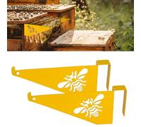 2pcs Beehive Inspection Bracket, Bee Frame Holders Iron Bee Hive Stand for Honey Harvesting & Inspection Bee Boxes and Frames Starter Kit Beekeeping Supplies (Yellow)