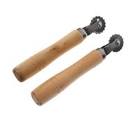 2pcs Beehive Wire Burying Tool for Beekeepers, Plastic and Steel | Wooden Stick on Functional Gear, Easy Use and Frame Stabilization, for Wire and Honeycomb Frame