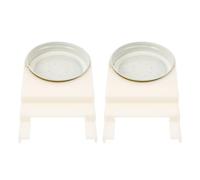 2pcs Beekeeping Entrance Feeder Plastic White for Bees, Small Hole | View Feed Levels without Disturbance, Easy Water Injection and Cleaning, Sturdy Base for Hive Use
