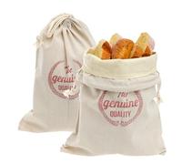 2Pcs Beeswax Bread Bag for Sourdough, 30x40cm Reusable Homemade Waxed Bread Bag Food Storage Snack Bags Container Baking Supplies for Bakery Essentials & Keep Food Fresh (Drawstring)