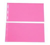2PCS Beeswax Sheet Molding Silicone Soft Beeswax Foundation Sheets Press Embosser