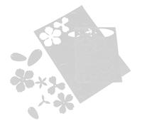 2pcs Begonia Flower Heat Shrink Sheets Precut DIY Craft for Earrings