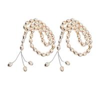 2pcs Beige Acrylic Prayer Beads Bracelet for Meditation and Ramadan | Lightweight Portable Design, Tracks Recitation Counts, Sturdy Build, Suitable for Women and Men