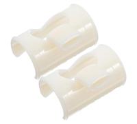 2pcs Beige Plastic Flute Blowing Aid for Beginners Replacement Parts | Beginner friendly practice accessory, convenient flute replacement parts, supports sound control, safeguards the instrument