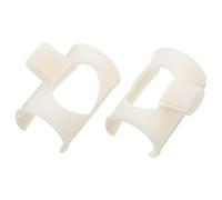 2pcs Beige Plastic Flute Blowing Aid Training Tool for Beginners | Replacement parts for flute practice, helps safeguard the instrument, easy to use for novice players, woodwind accessory