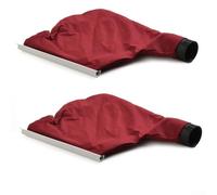 2PCS Belt Sander Dust Bag Cloth Cover Replacement Parts Compatible with 9403 9401 Sanding Machine Anti-Debris Collection Pouch Red Black
