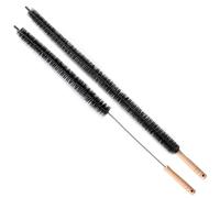 2pcs Bendable Radiator Brush, Include 1pcs Long Brush Head Radiator Dusters and 1pcs Long Handle Dryer Vent Lint Cleaners for Dryer Vents Refrigerator Coil Stair Rails Furniture