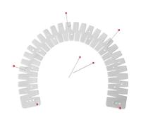 2PCS Bendy Dressmaking Ruler Set Including Colorful Needles - Sewing Measuring Tools & Guides for Professional & Home Sewing Projects