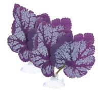 2pcs Betta Fish Leaf Artificial Aquarium Plants Fake Plants Betta Bed Leaf Hammock for Betta Fish Resting Leaf Plastic Aquarium Plants Leaf with Suction Cup Purple