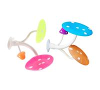 2pcs Betta Fish Leaf Bed with Suction Cup Silicone Aquarium Ornament | Lifelike Double Leaf Design, Hides and Rests near Surface, for Small Tropical Fish Tanks