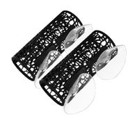 2pcs Betta Tunnel Swim Tube Black Fish Shelter for Guppies Shrimp Aquarium Moss Ledge Hideout Safe Materials Enhanced Water Circulation Unique Decorative Design for Tanks