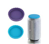 2pcs Beverage Can Sealer Cap Silicone Soda Drink Cover Tops Beverage Can Sealer Cap Spill Saver,Silicone Can Lids,Can Stopper Cans Mark Drink Lid Protector for Beer Juice Energy Drink Cans