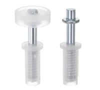 2pcs Bi-Fold Door Top Roller Guide Wheel and top Pivot, Spring Loaded Bifold Door Hardware Kit Closet Doors Top Repair Part Doors Replacement Parts for Sliding Closet, Pocket, Accordion, Barn