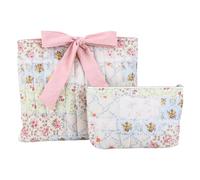 2Pcs Bible Carrying Case Large Capacity Bible Sleeve Book Covers with Bow Lightweight for Shopping Travel Daily Office Work Outing Gifts