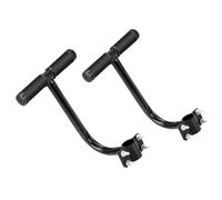 2pcs Bicycle Armrest for Rear Seat on Road and Folding Bikes | Steel and Plastic Build, Easy Install and Removal, Anti Skid Grip, Black Finish