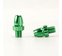2pcs Bicycle Brake Lever Adjusting Screws M10 for Cable Adjuster Bolts Compatible with Traditional and Modern Brake Systems Including Disc and V Brakes (Green)
