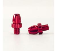 2pcs Bicycle Brake Lever Adjusting Screws M10 for Cable Adjuster Bolts Compatible with Traditional and Modern Brake Systems Including Disc and V Brakes (Red)