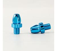 2pcs Bicycle Brake Lever Adjusting Screws M10 for Cable Adjuster Bolts Compatible with Traditional and Modern Brake Systems Including Disc and V Brakes (Blue)