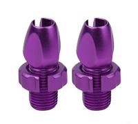 2pcs Bicycle Brake Lever Adjusting Screws M10 for Cable Adjuster Bolts Compatible with Traditional and Modern Brake Systems Including Disc and V Brakes (Purple)